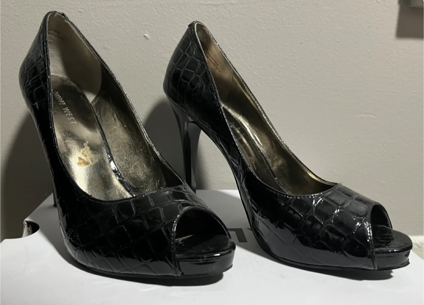 Nine West Black Heels, Size 7M