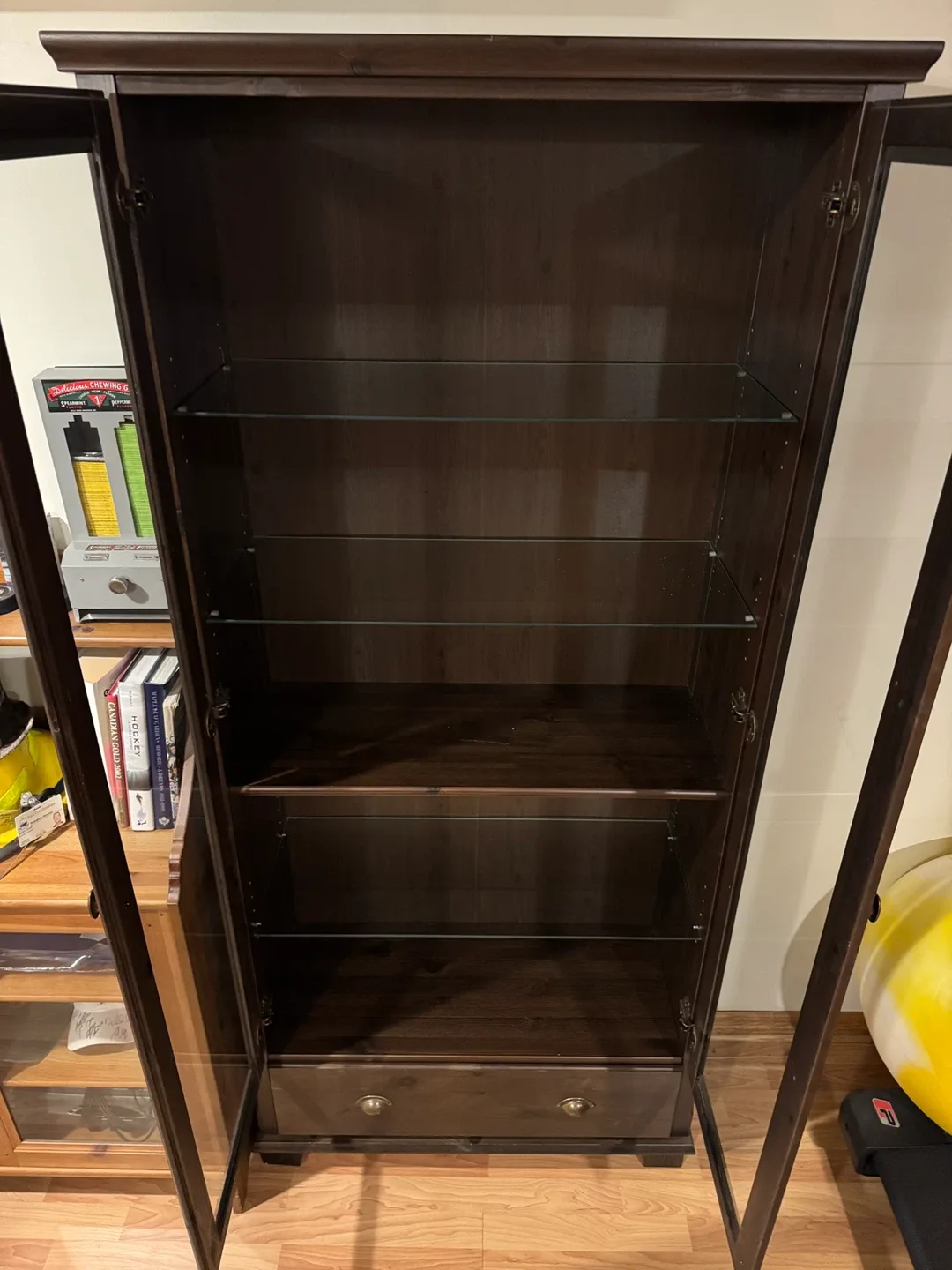 Dark Brown Display Cabinet image indicator(2)