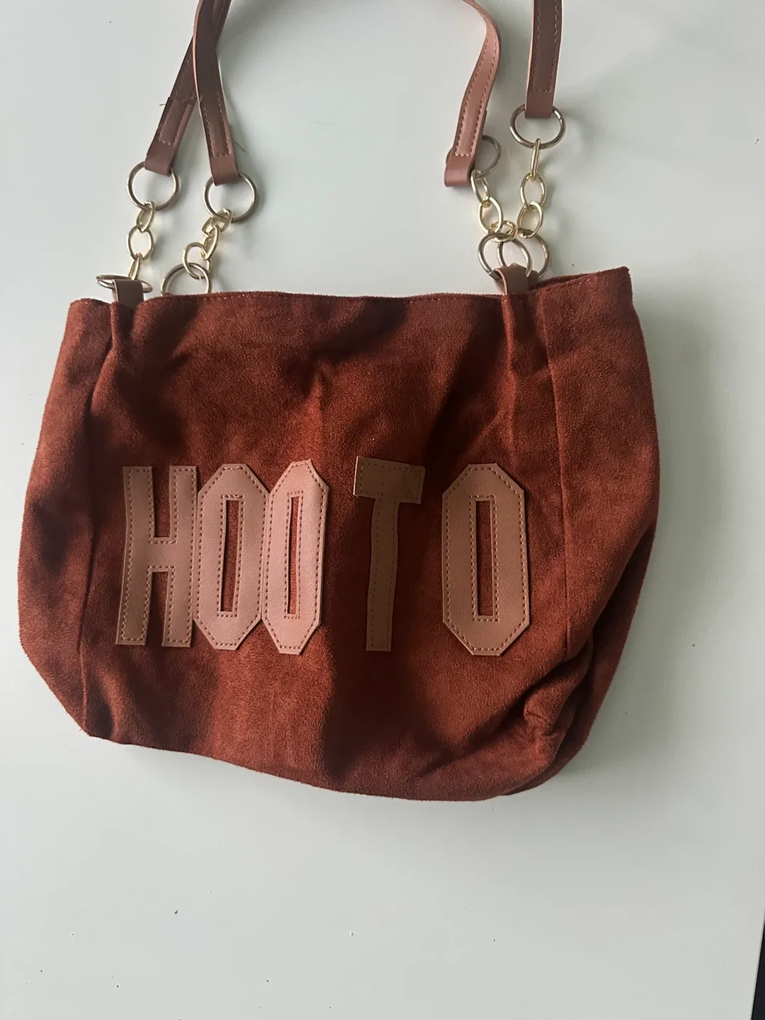 HOOTO Brown Suede Shoulder Bag image indicator(2)