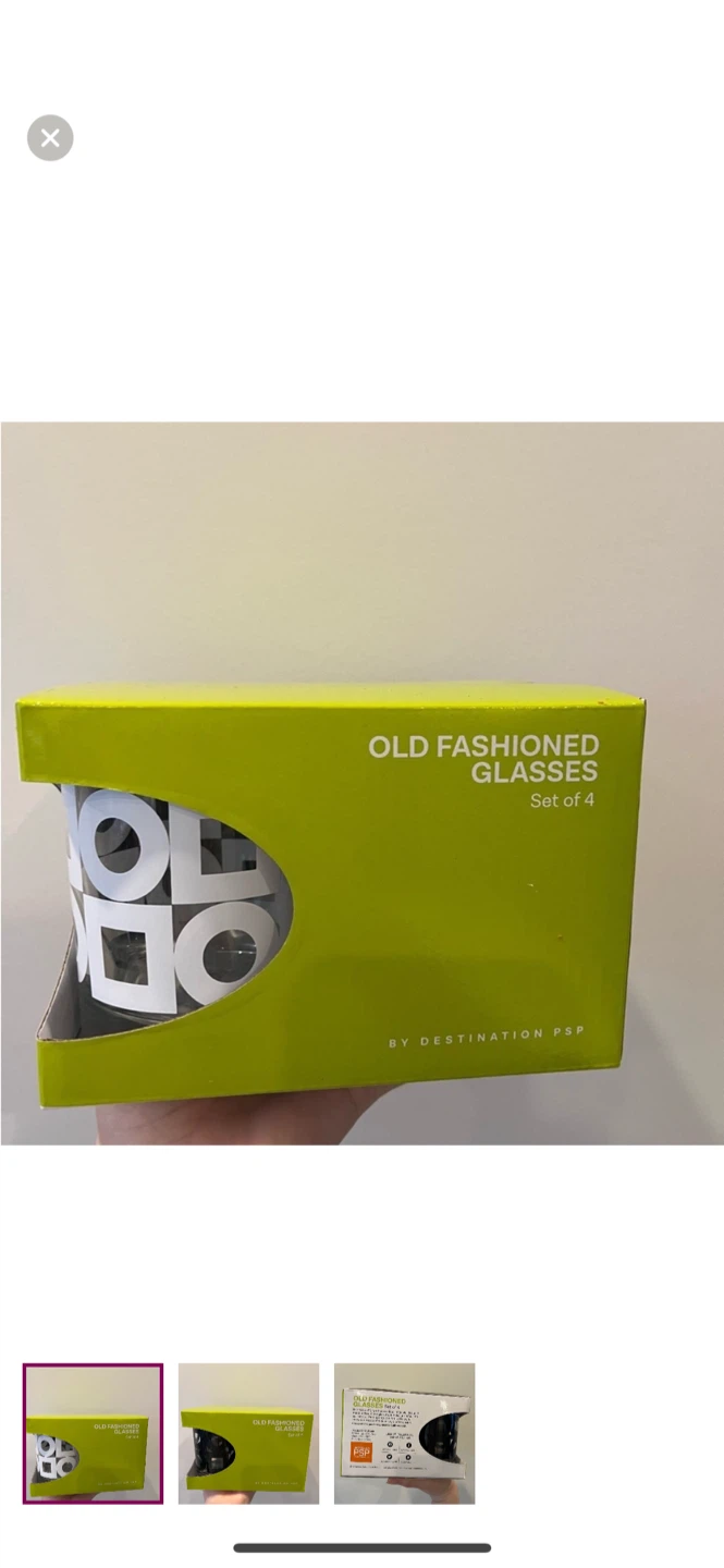 Destination PSP Old Fashioned Glasses - Set of 4