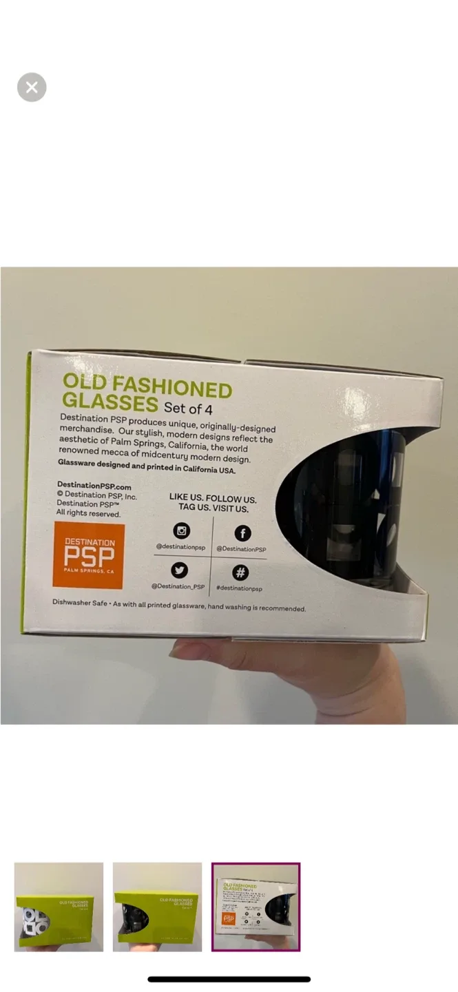 Destination PSP Old Fashioned Glasses - Set of 4 image indicator(2)