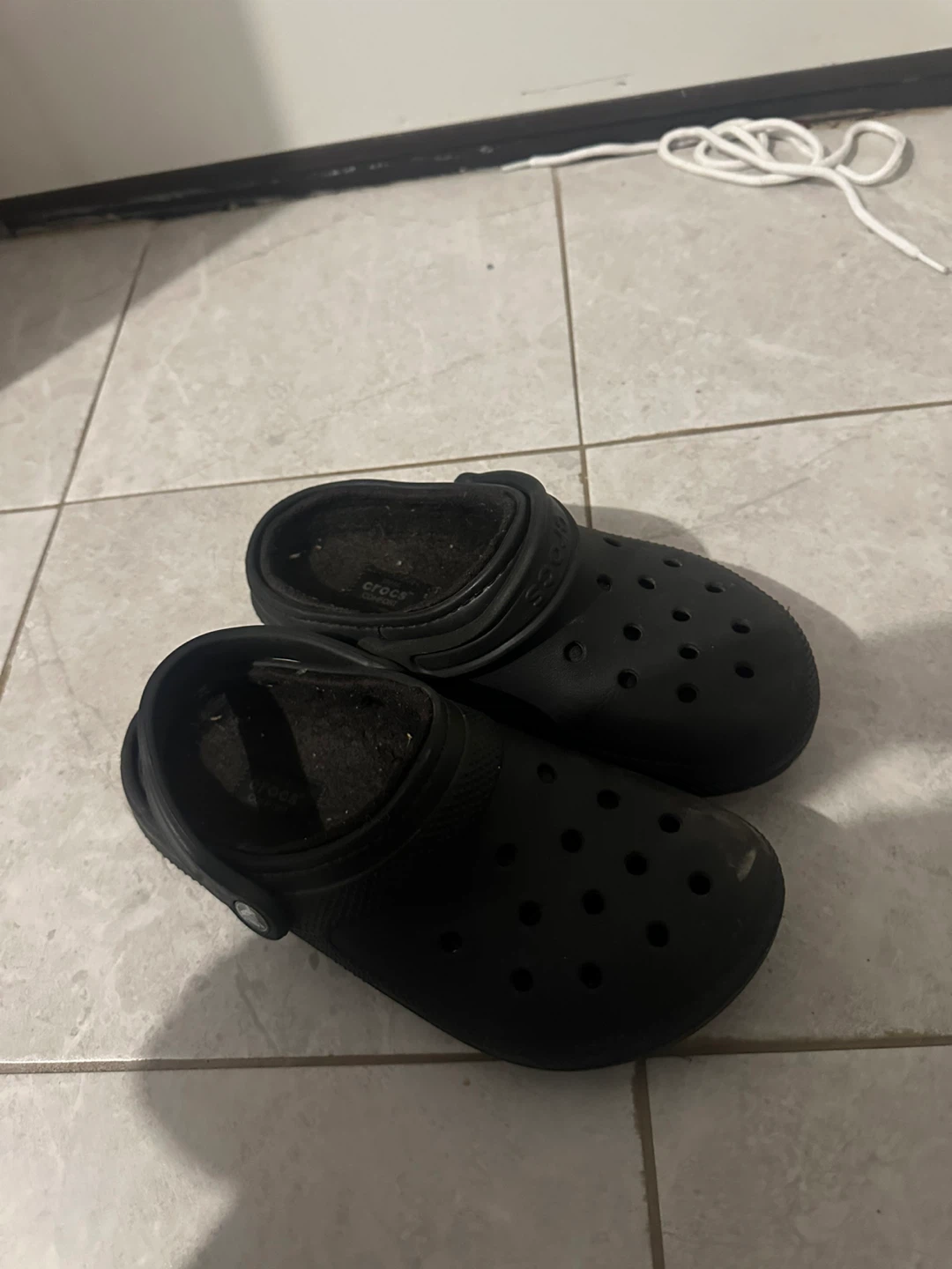 Crocs Classic Lined Clogs - Black - Size 9 - photo 2