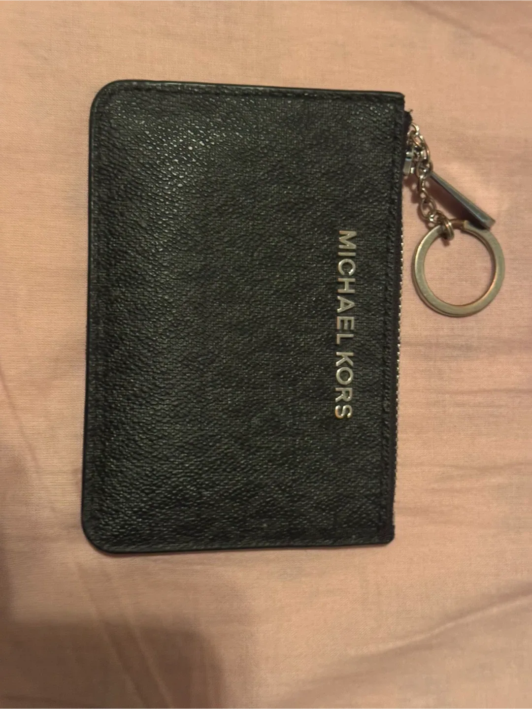 Michael Kors Black Card Holder with keychain thumbnail