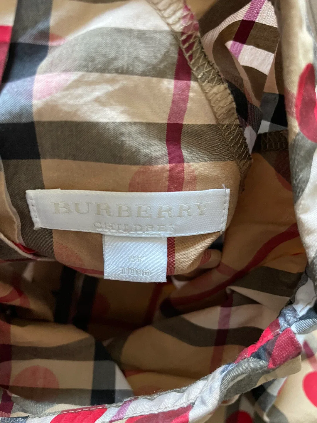 Burberry Children's Plaid Shirt Size 4Y image indicator(4)