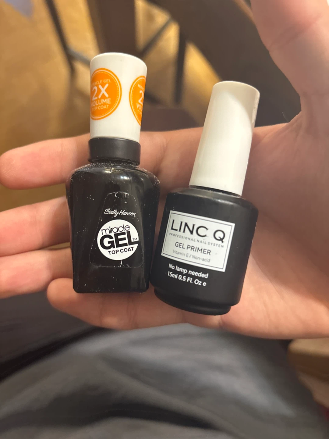 Sally Hansen Miracle Gel Top Coat & LINC Q Gel Primer