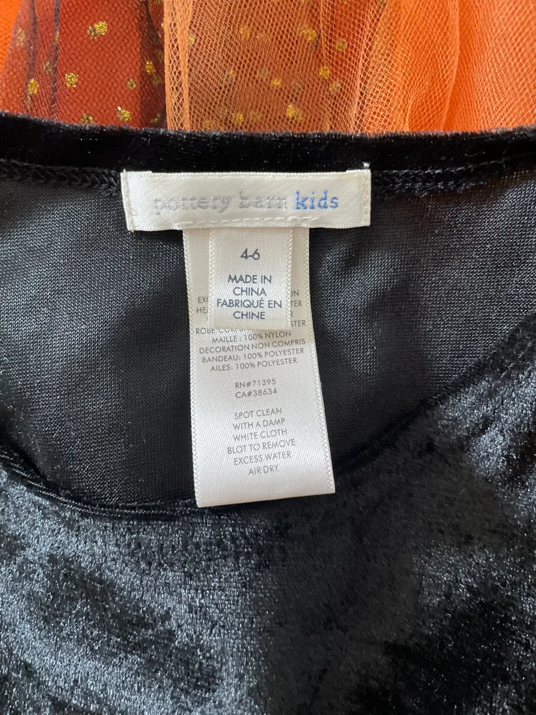 Pottery Barn Kids Halloween Dress Size 4-6 image indicator(3)