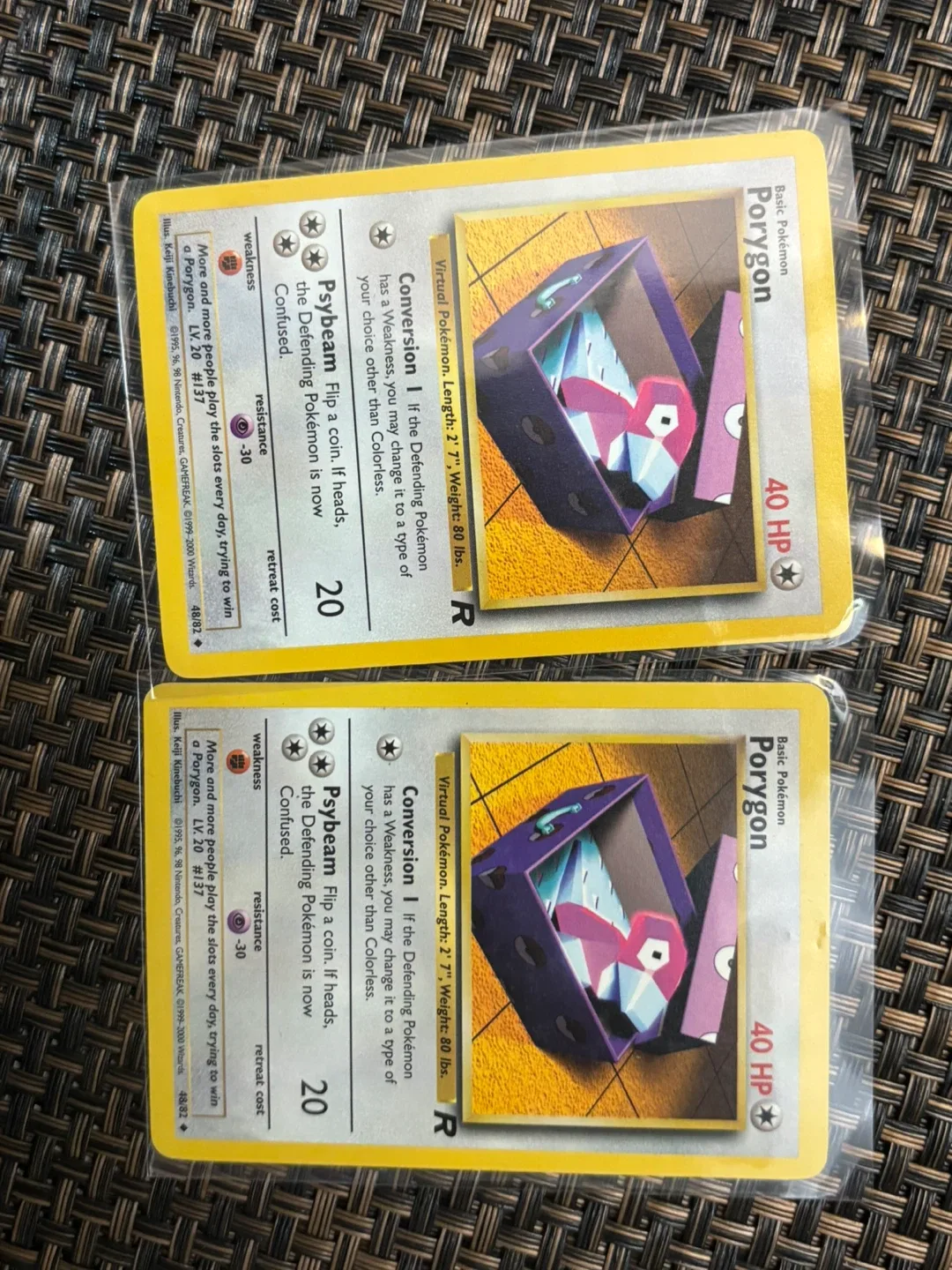 Vintage Pokemon cards Porygon thumbnail