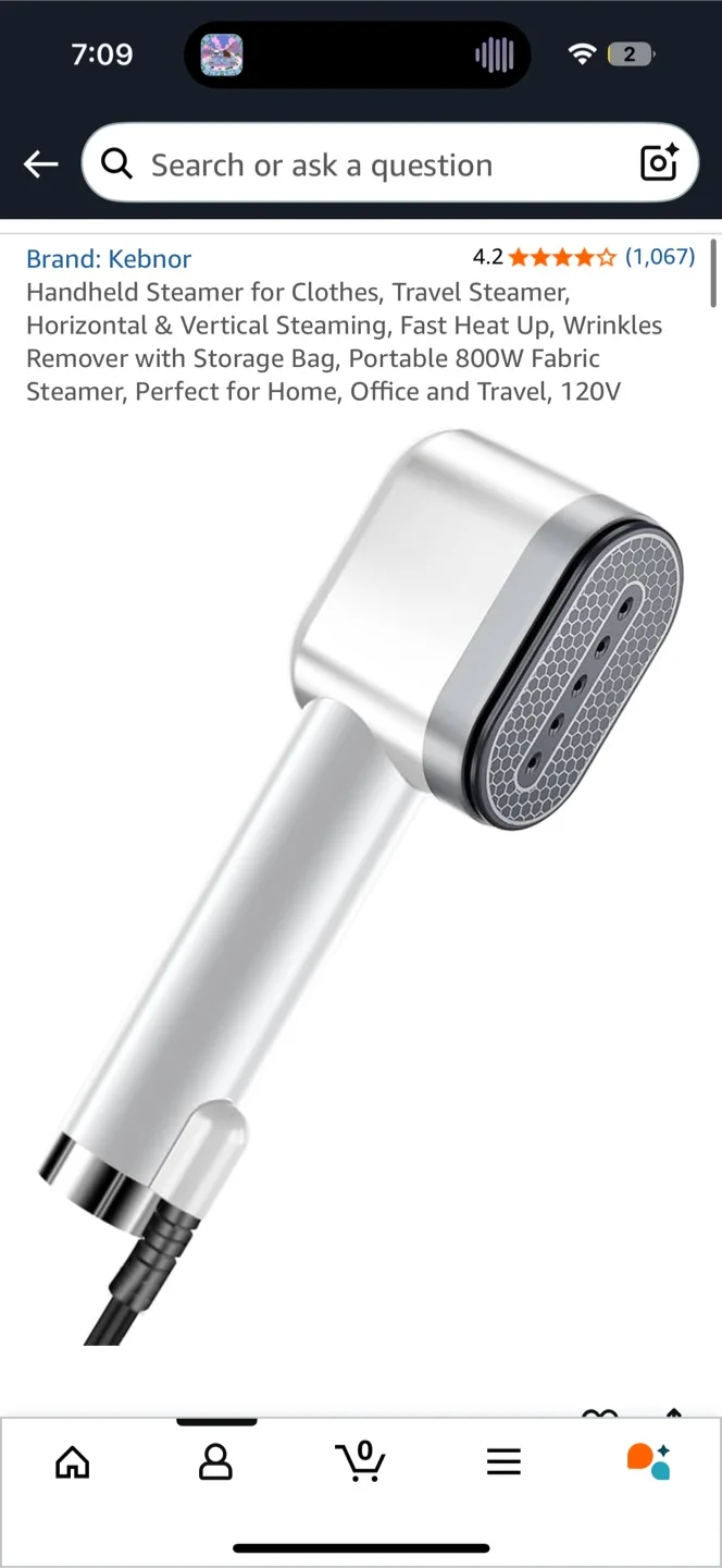 Handheld Clothes Steamer for Various Fabrics image indicator(6)