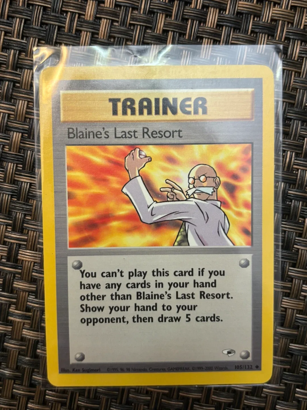 Blaine’s Last Resort vintage Pokemon card thumbnail
