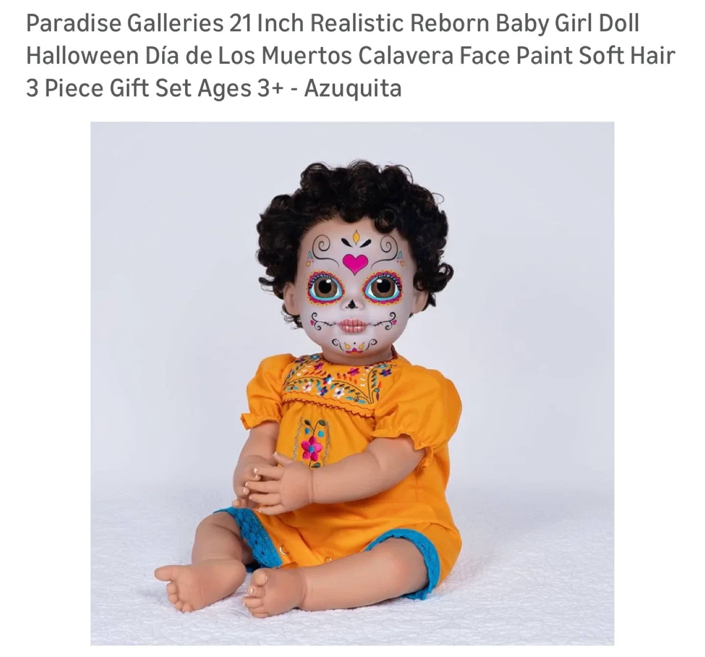 Paradise Galleries Azuquita Reborn Baby Doll thumbnail