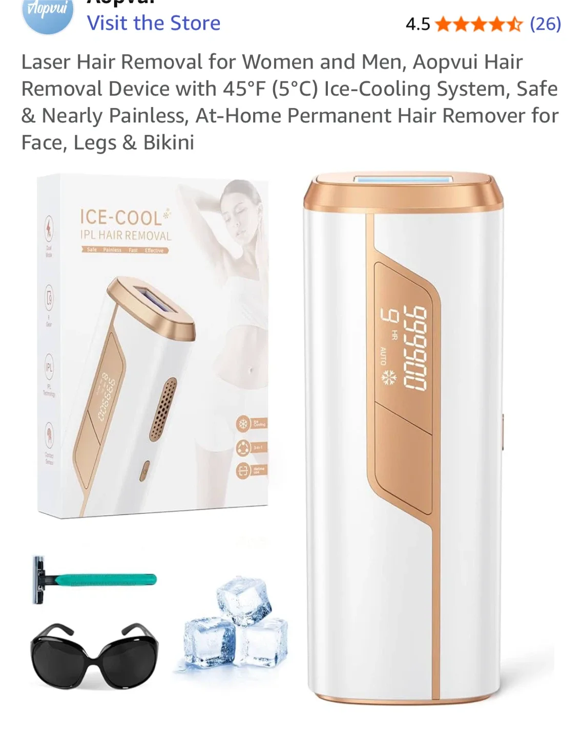 Aopvui Laser Hair Removal Device thumbnail