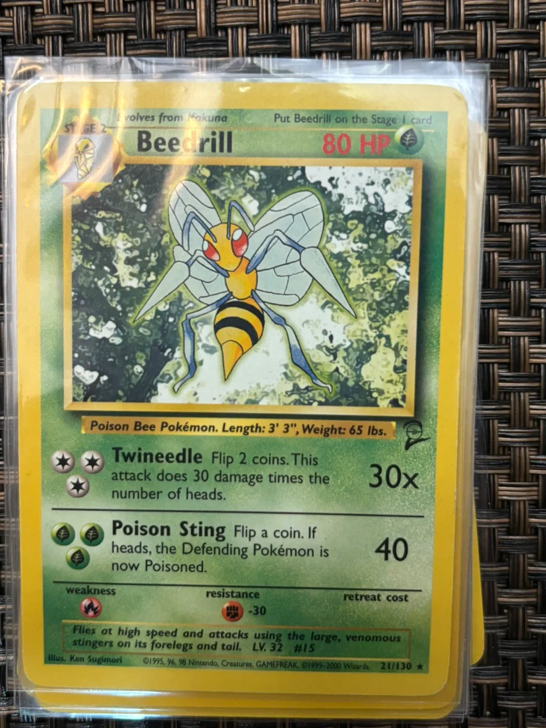 Beedrill vintage Pokemon card thumbnail