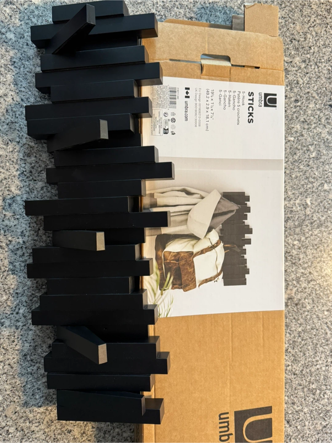 Umbra Sticks 5-Hook - Black - photo 3