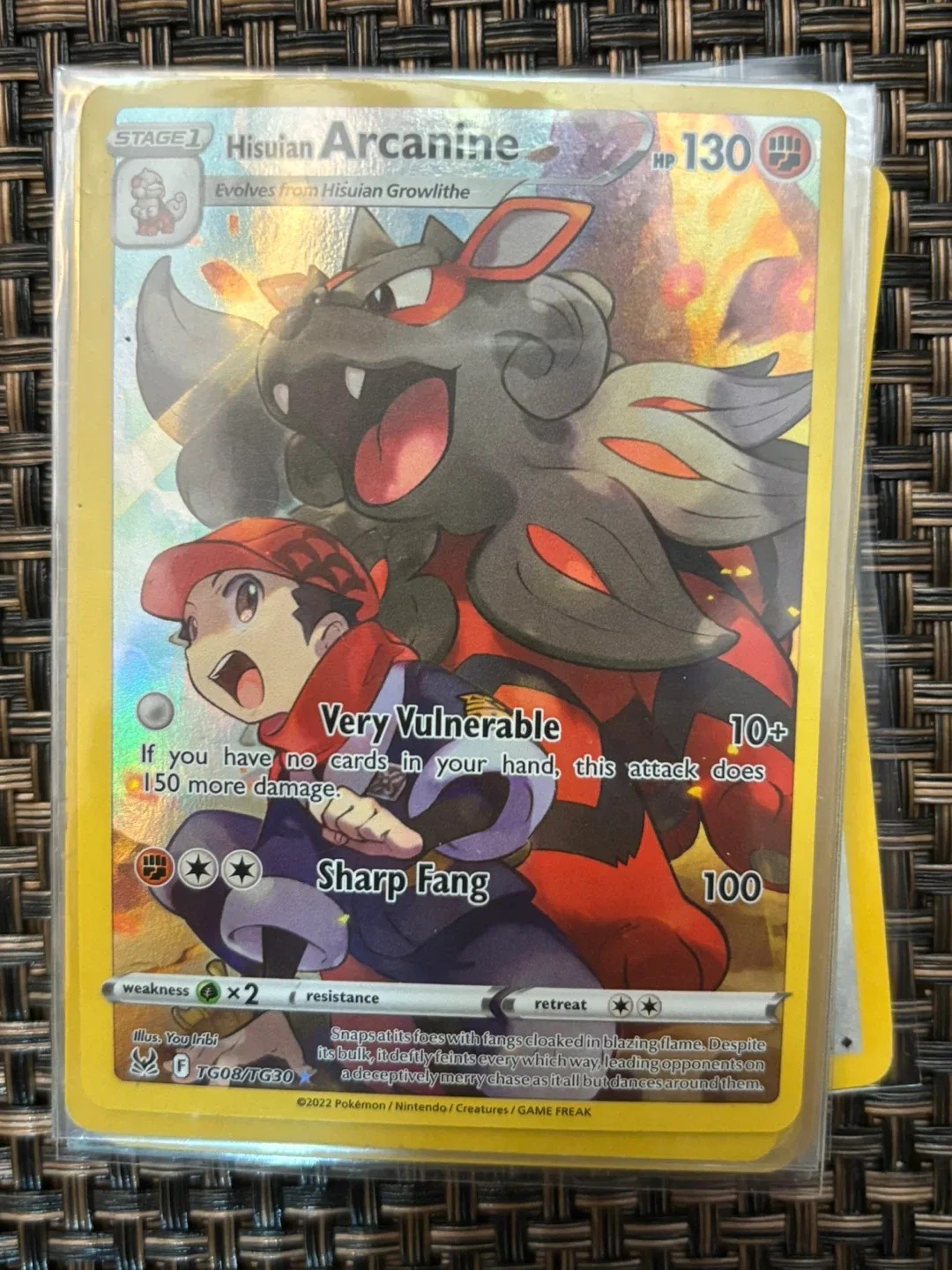 Hisuian Arcanine trainer gallery Pokemon card thumbnail