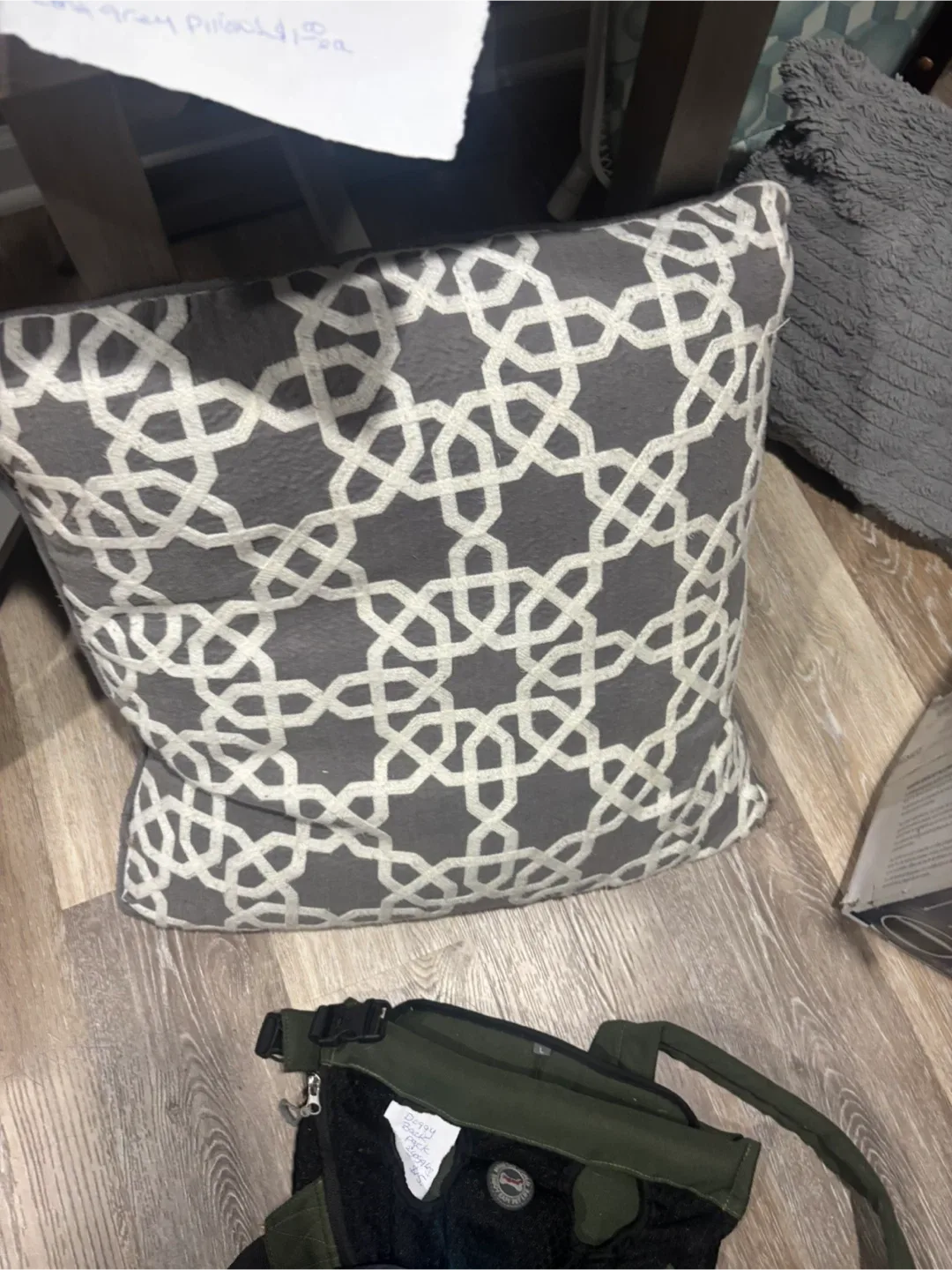 Decorative Gray Pillow thumbnail