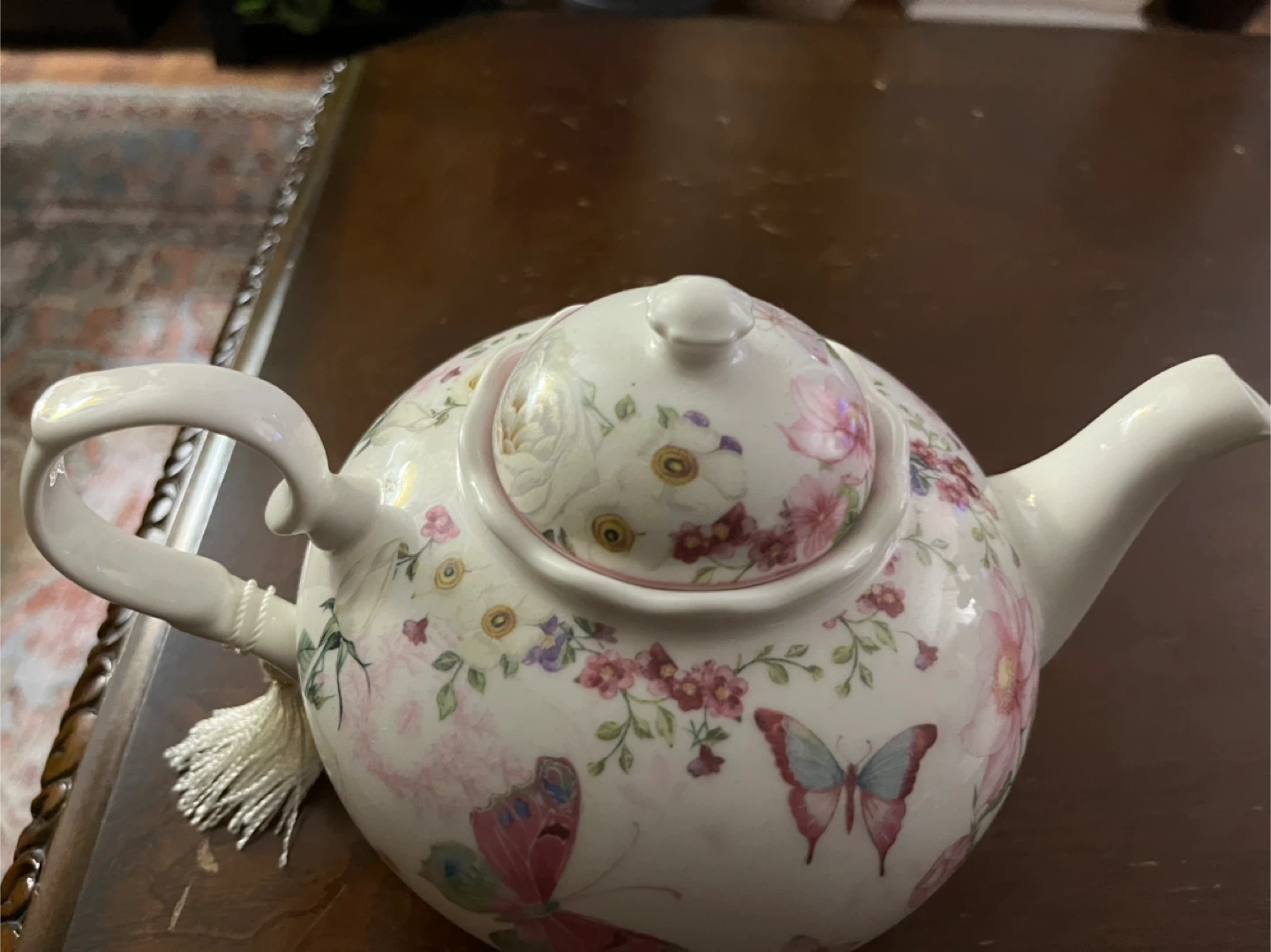 Floral Butterfly Tea Pot - photo 2