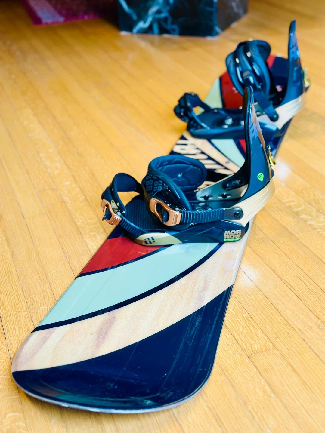 Lamar Blazer 149 snowboard with Morrow Invasion bindings image indicator(2)