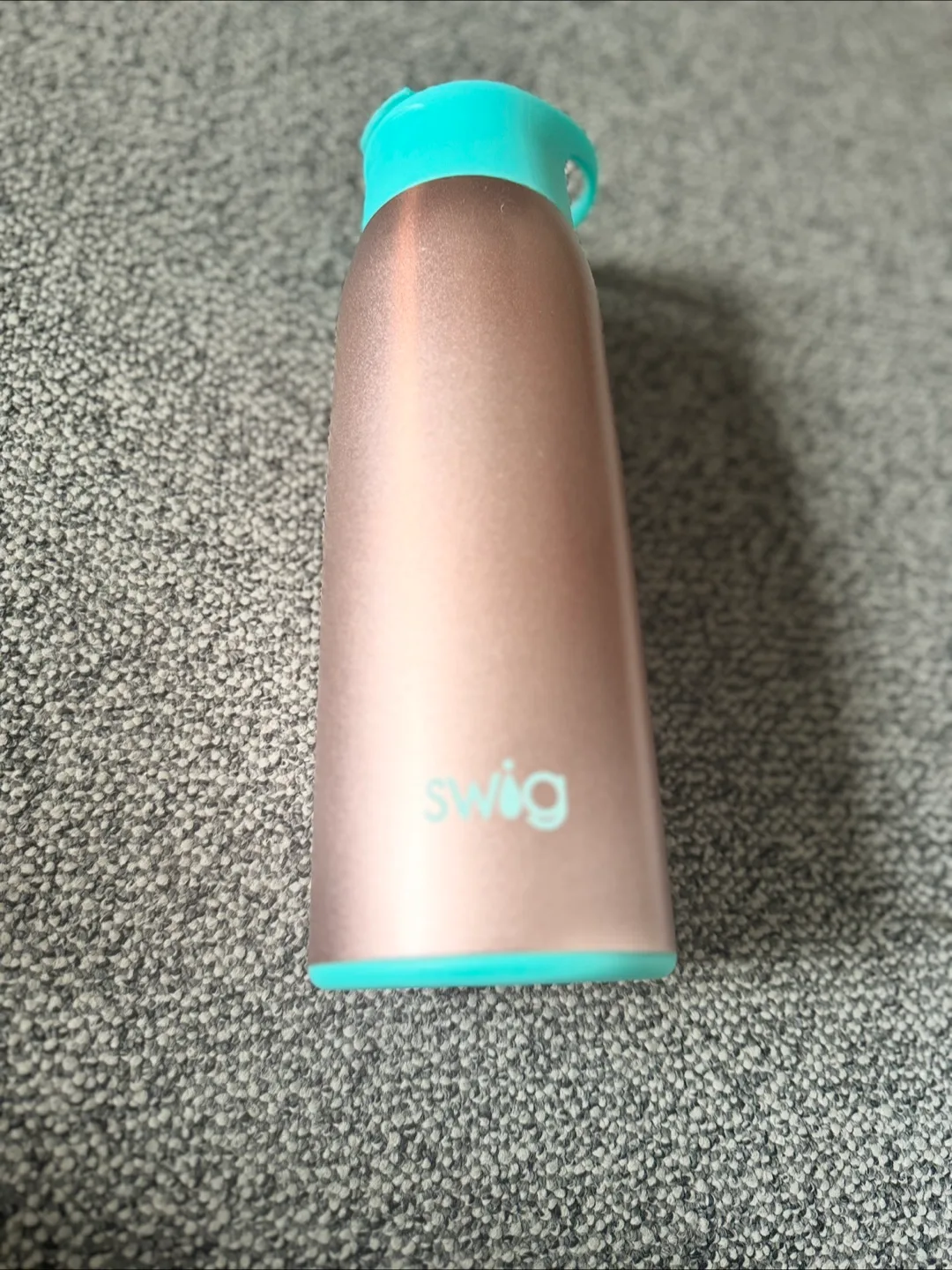 Swig Water Bottle - Rose Gold & Teal thumbnail