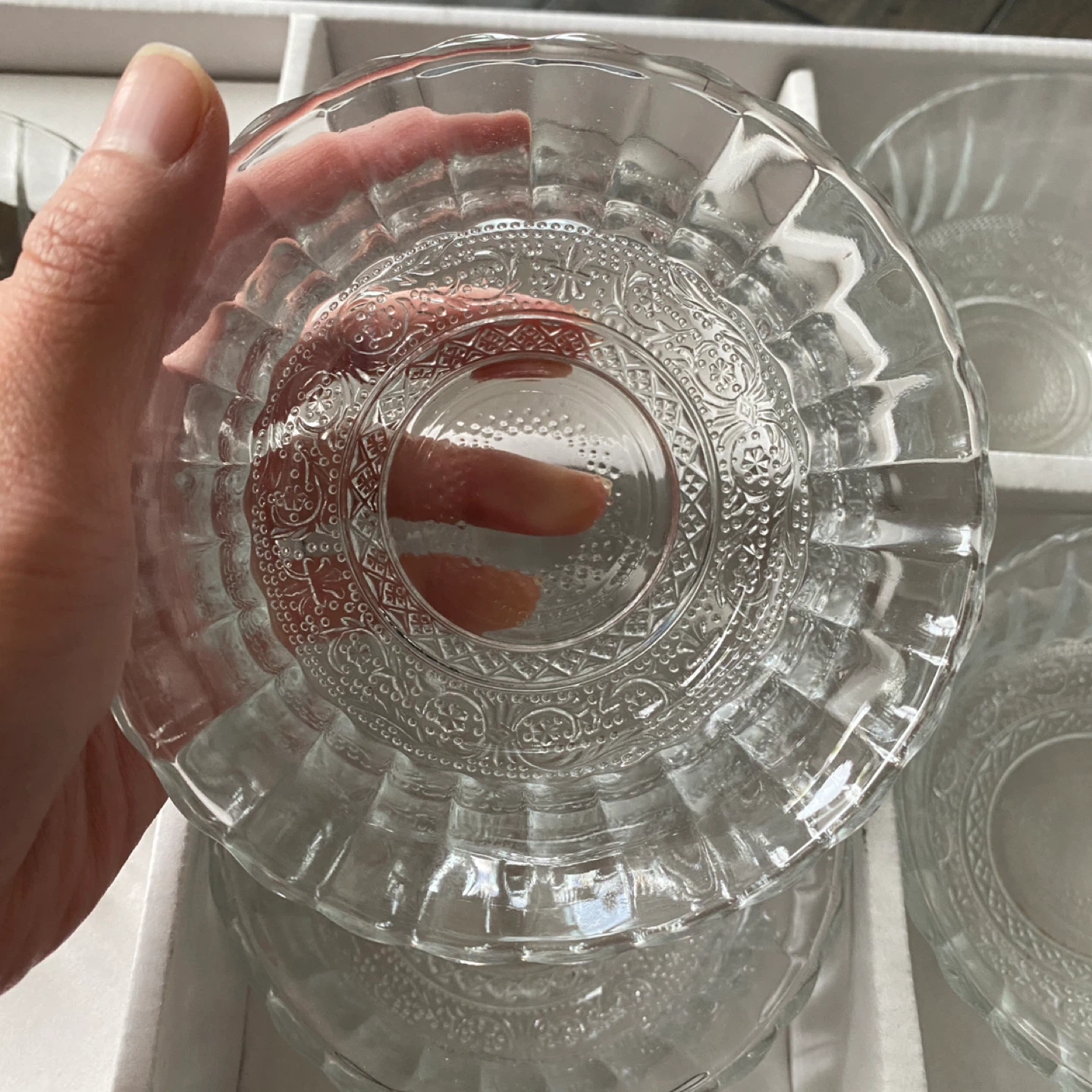 Vintage KIG 5 Piece Glass Bowl Set - photo 5