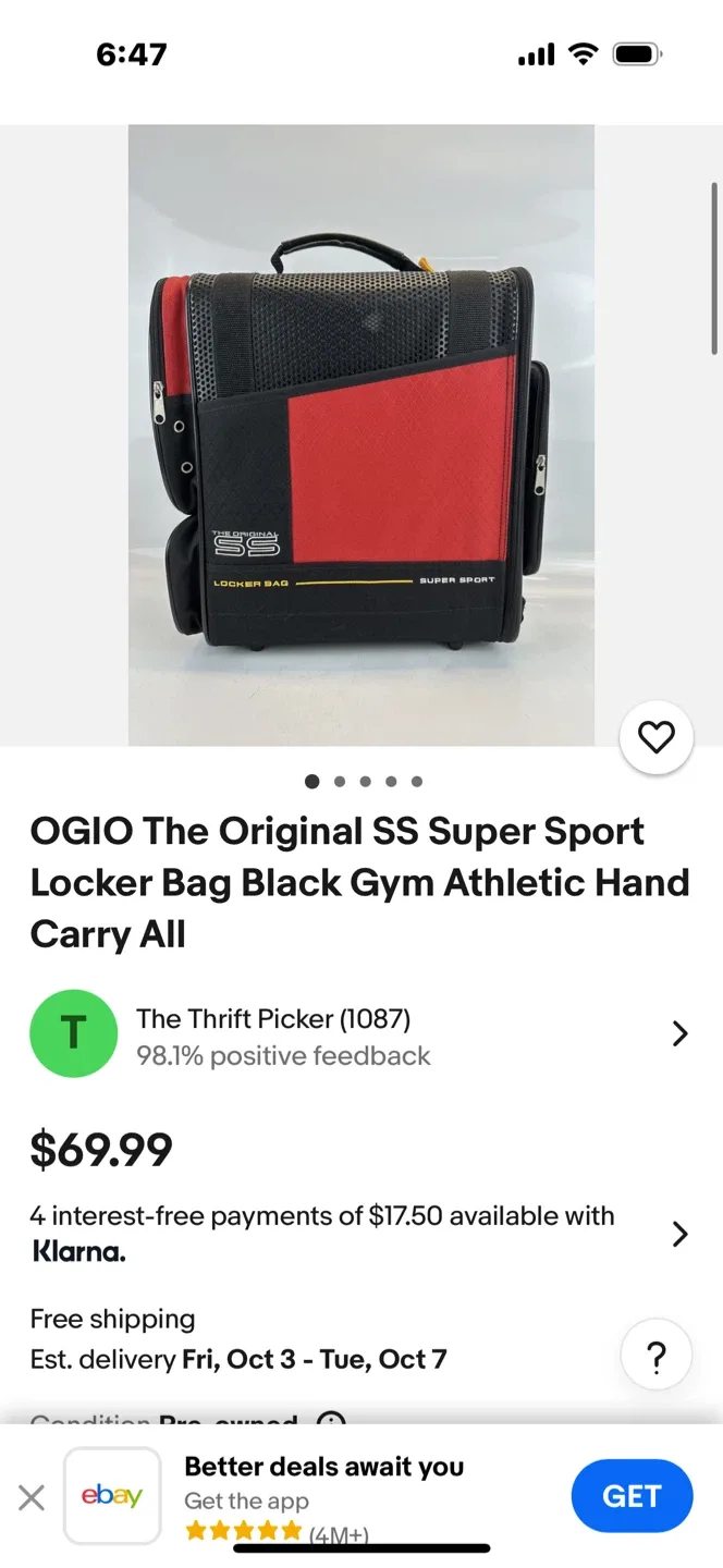 OGIO The Original SS Super Sport Locker Bag thumbnail