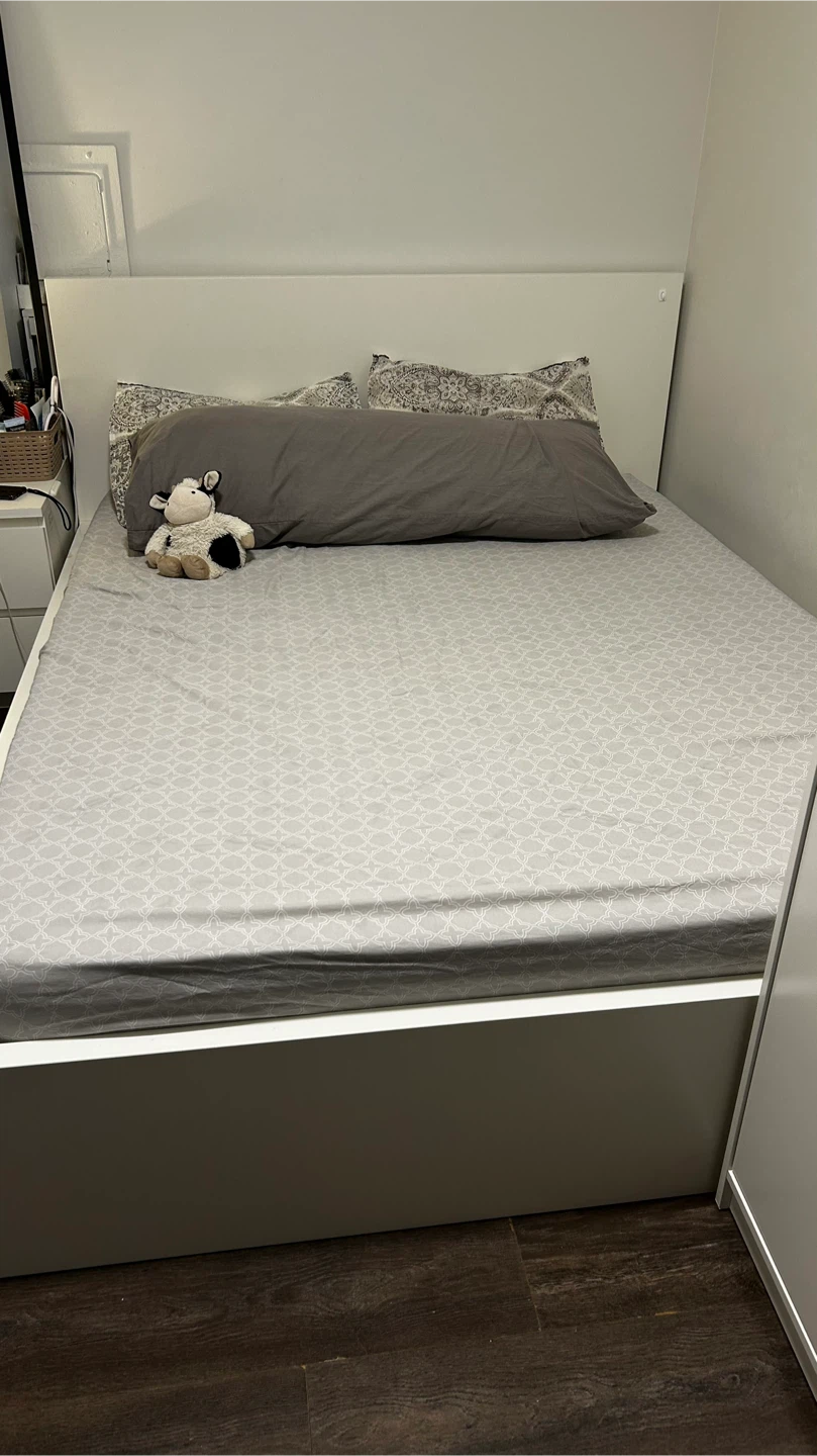 Ikea Malm Queen Size with 9 inches Firm Mattress