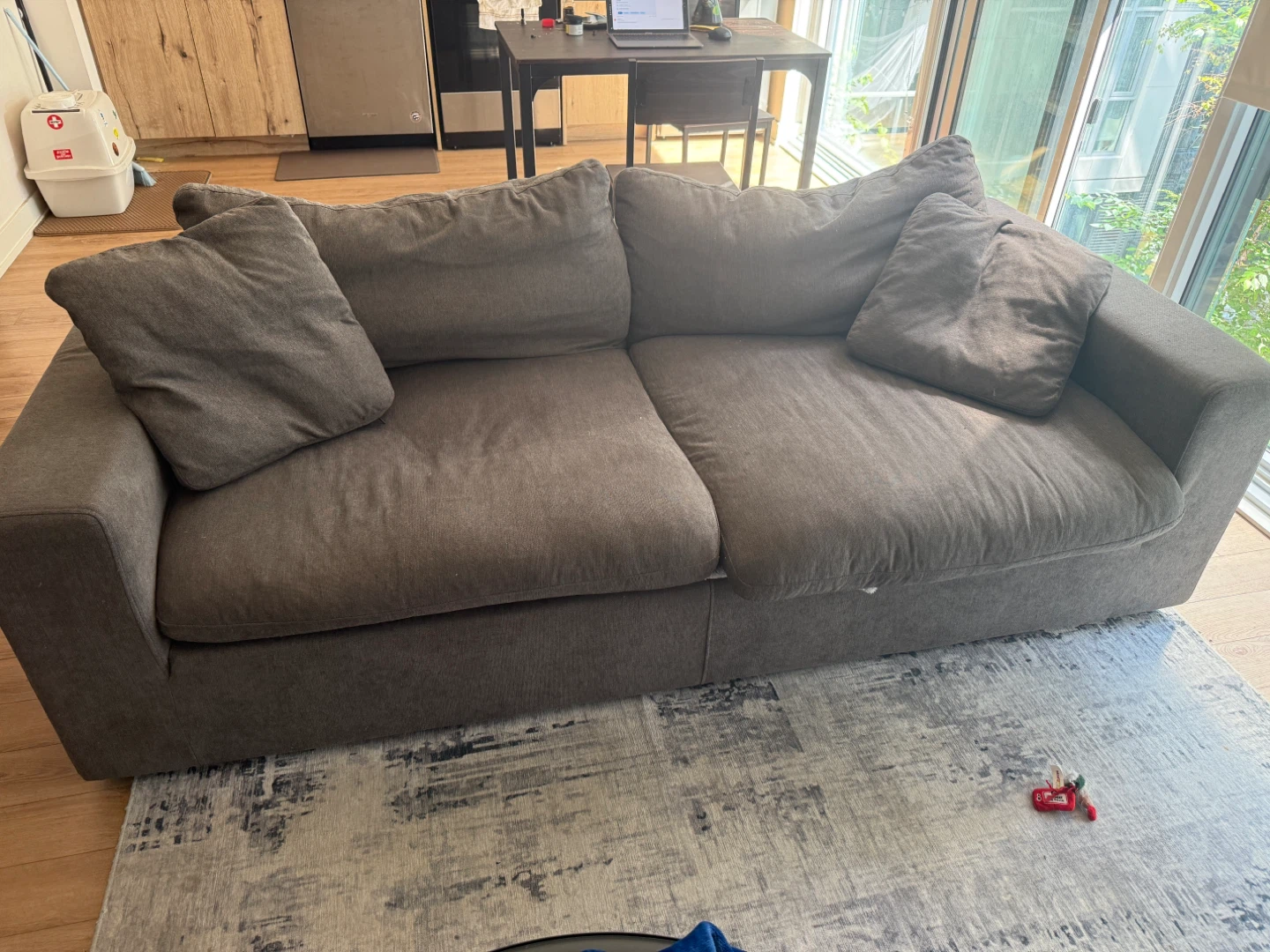 Comfortable Grey Sofa - photo 4