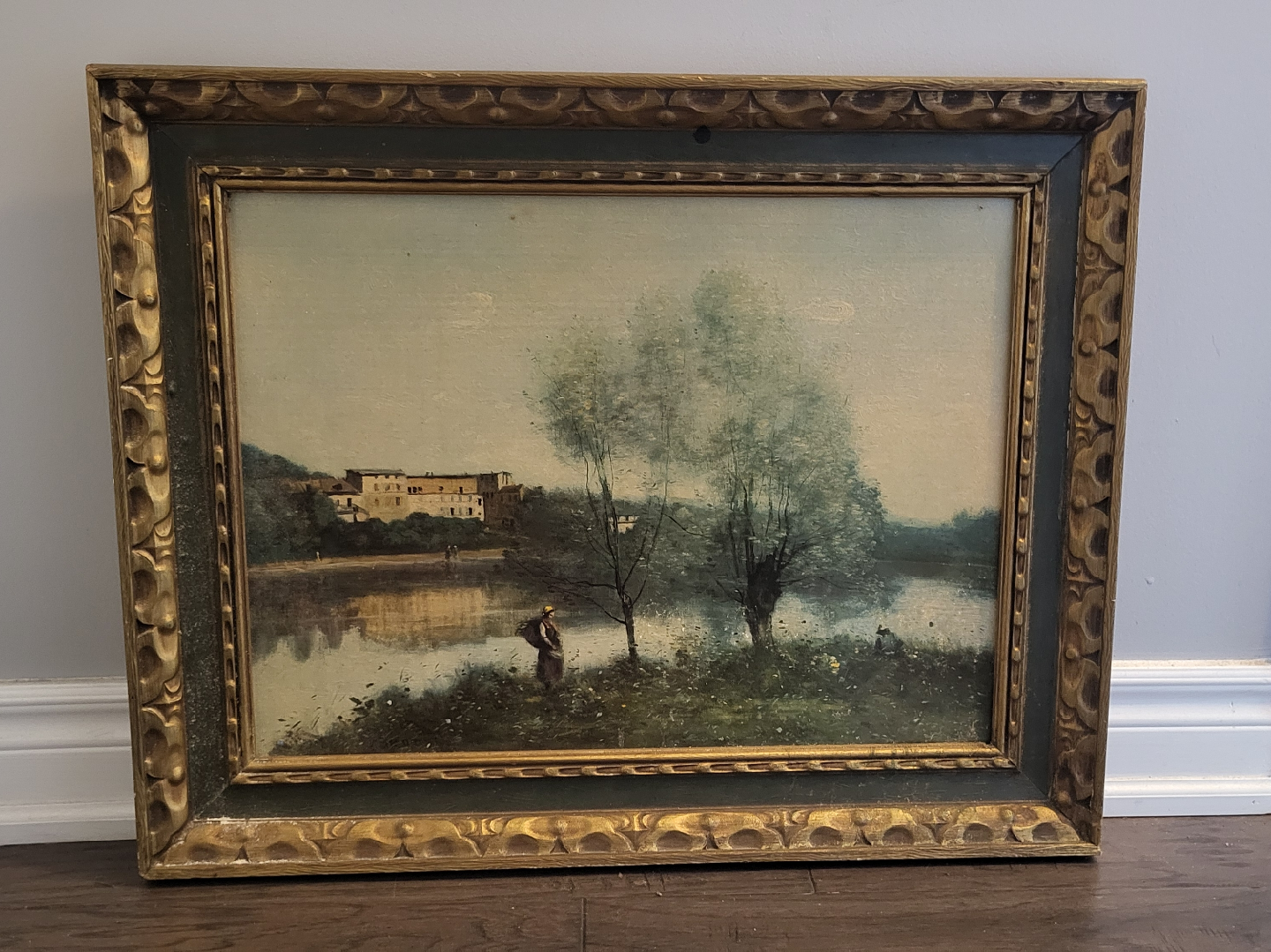 Vintage Framed Landscape Painting