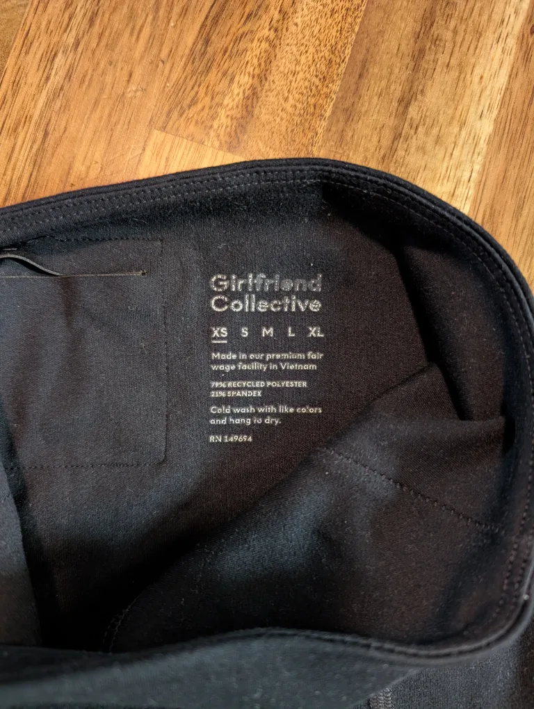 Original Girlfriend Collective Black Leggings - Size XS image indicator(2)