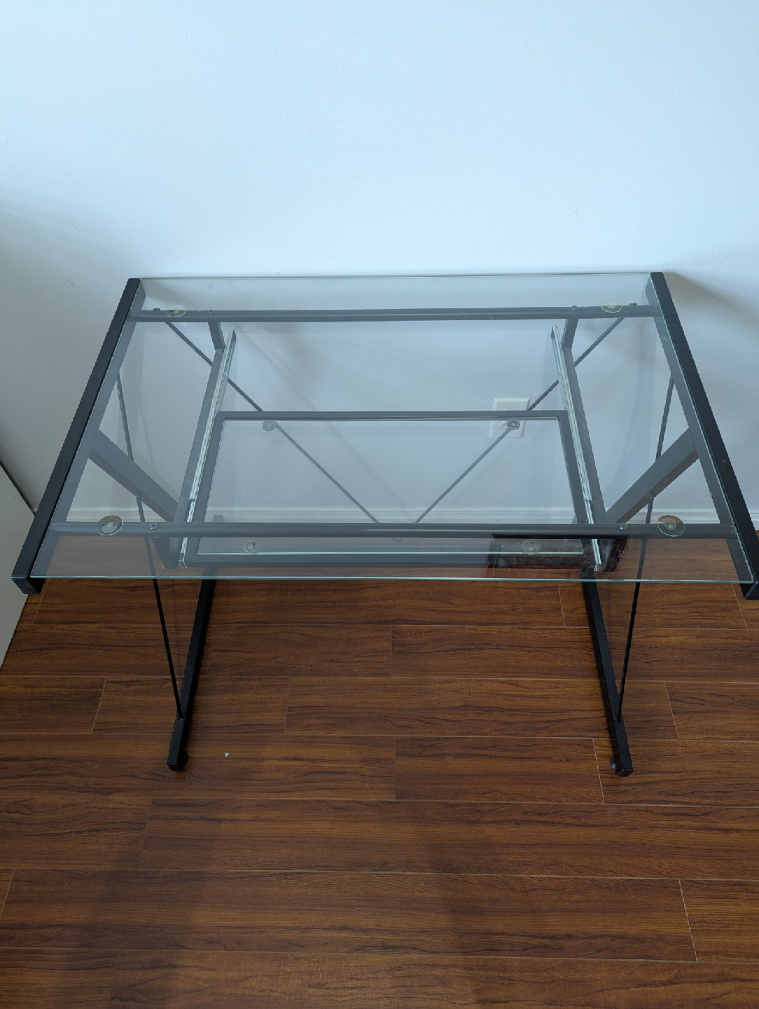 Glass Top Computer Desk