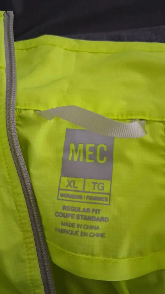 MEC Women's XL Neon Yellow Jacket image indicator(3)