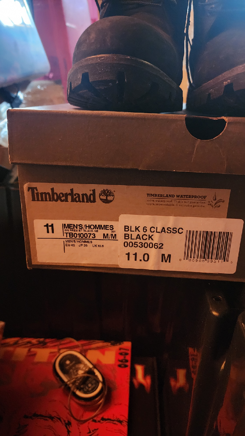 Timberland BLK 6 CLASSIC Black Boots - Size 11 - photo 3