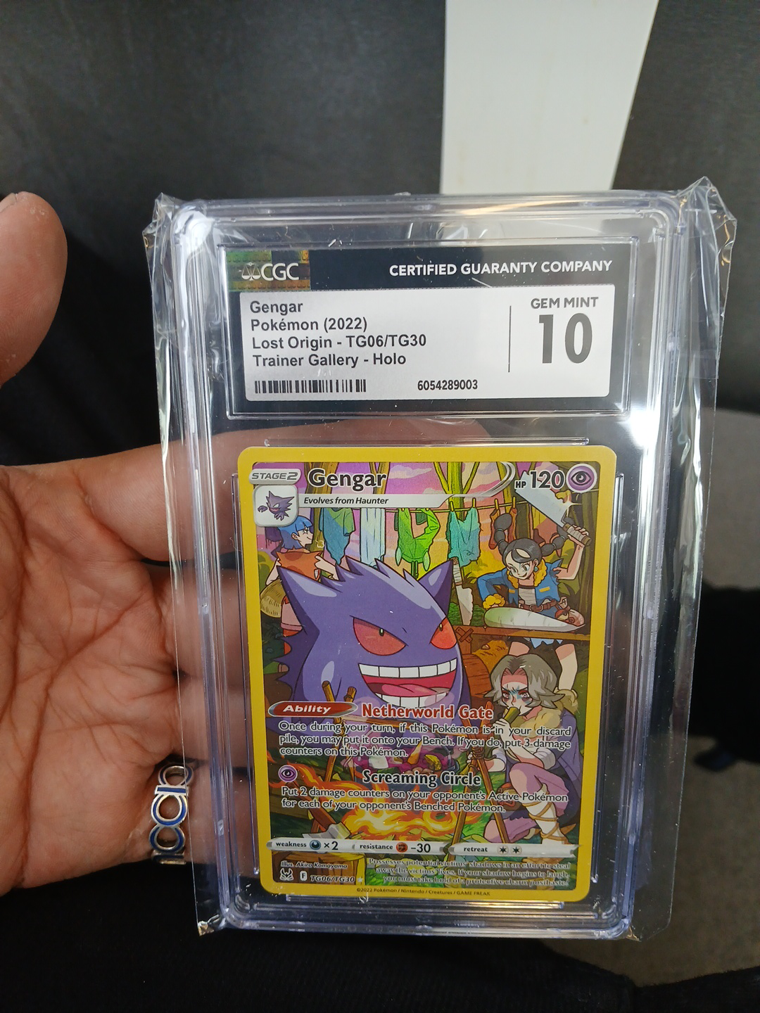 CGC 10 Gengar Pokemon Card - Lost Origin Trainer Gallery Holo