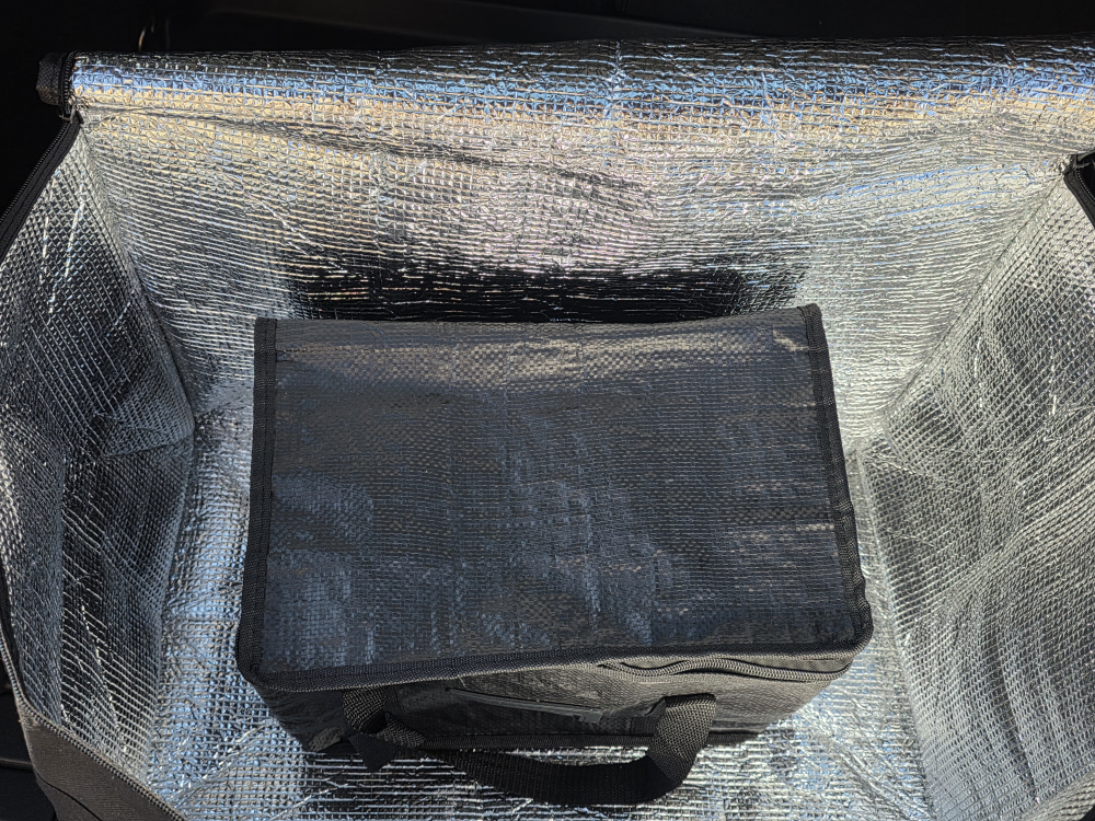 Insulated Food Delivery Bag - Black - photo 2