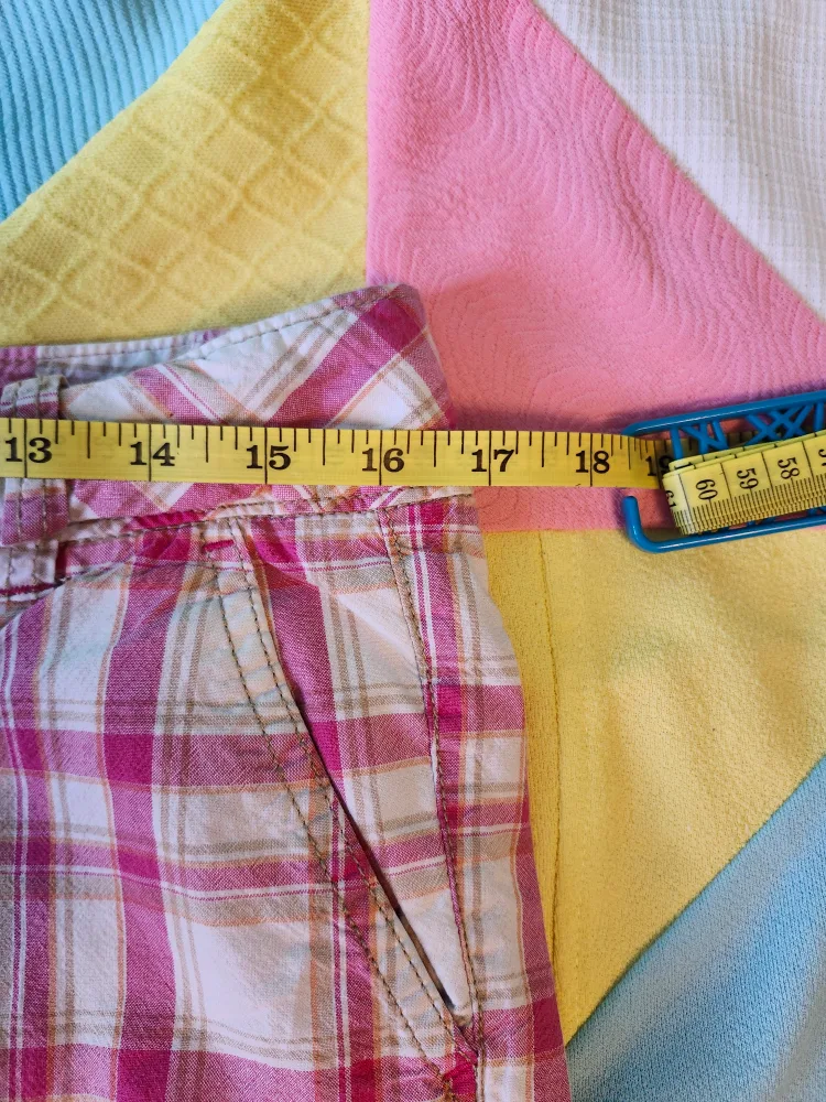 Aeropostale pink and white plaid board shorts image indicator(6)