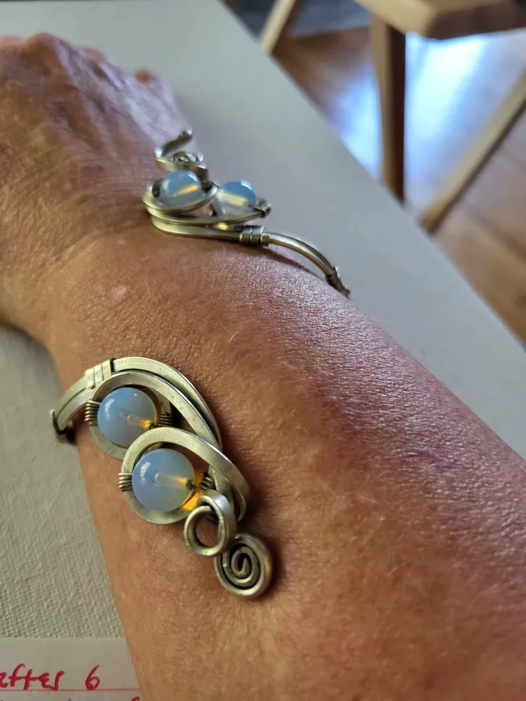 Opal Color Bead Adjustable Bracelet thumbnail