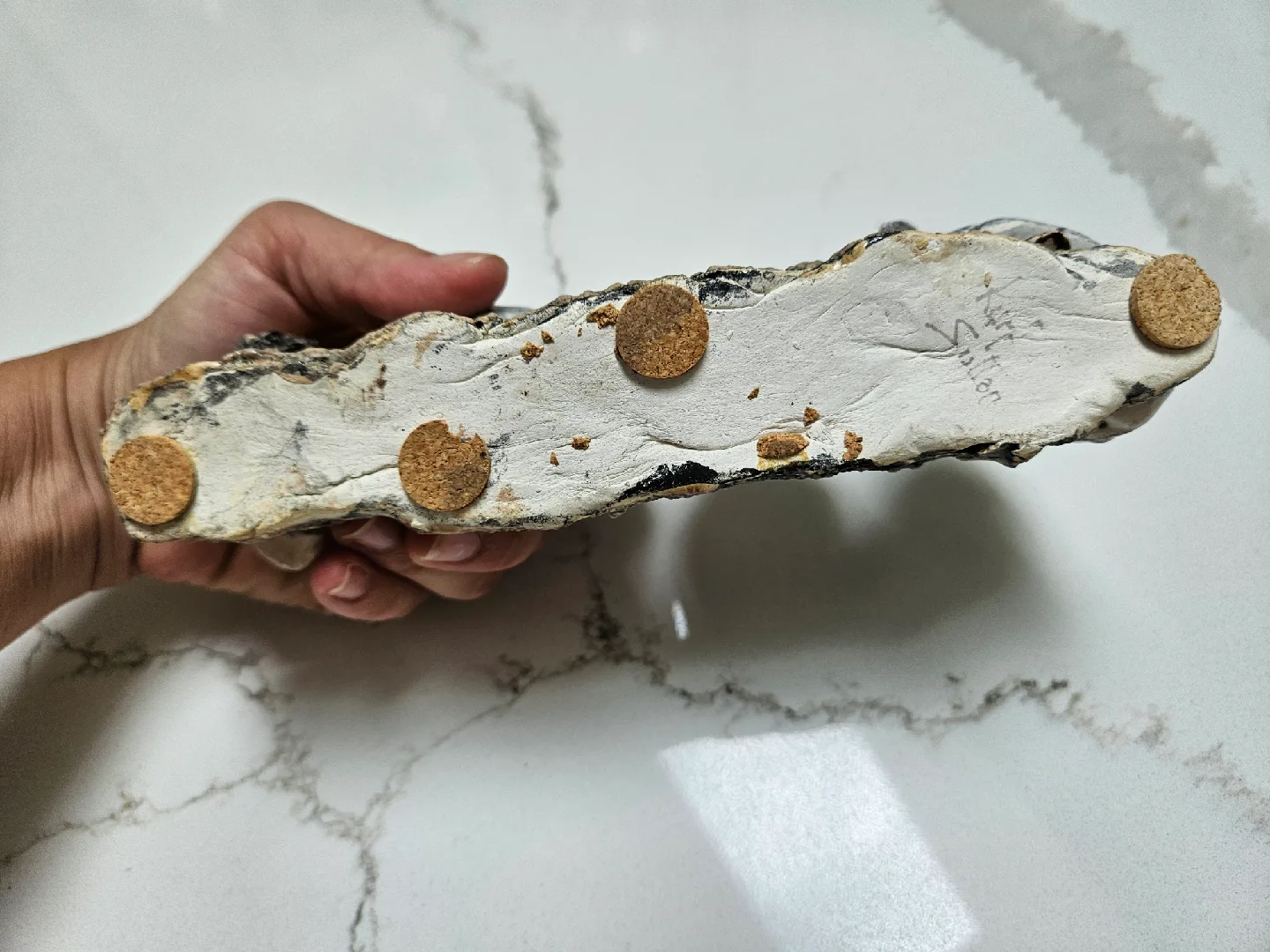 Handmade Ceramic Owl Figurine on Branch image indicator(5)