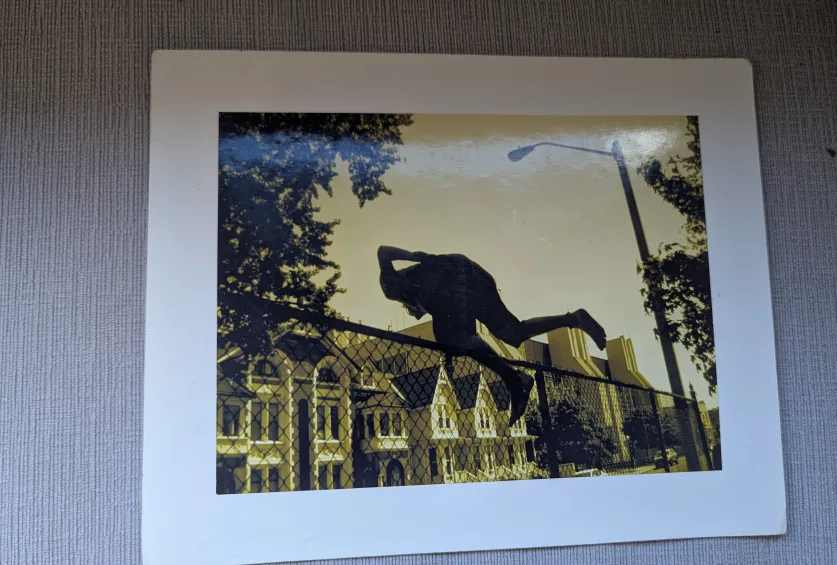 Vintage Art Print with Urban Scene thumbnail