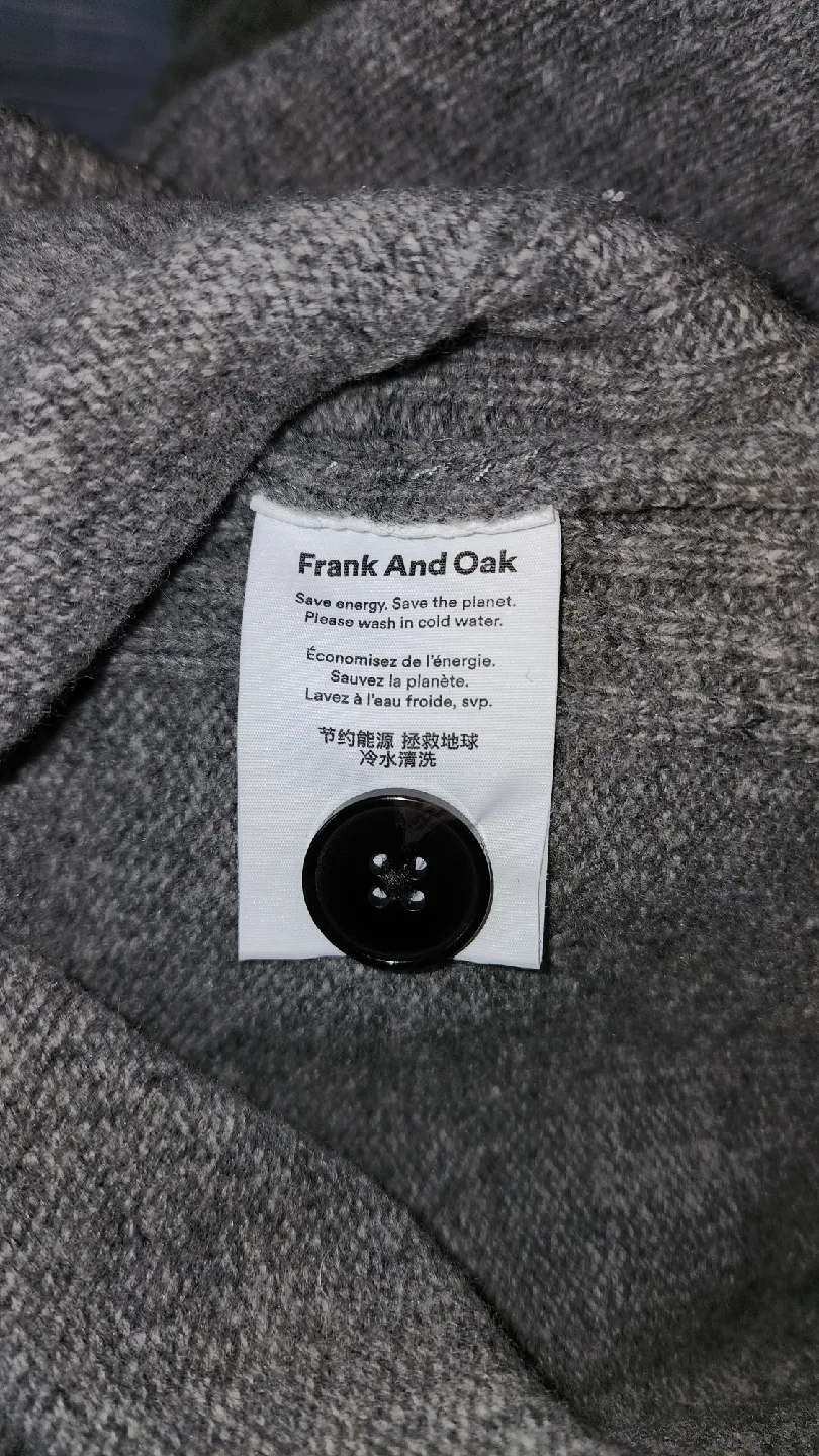 Frank And Oak Grey Knit Cardigan - Size L/G image indicator(7)