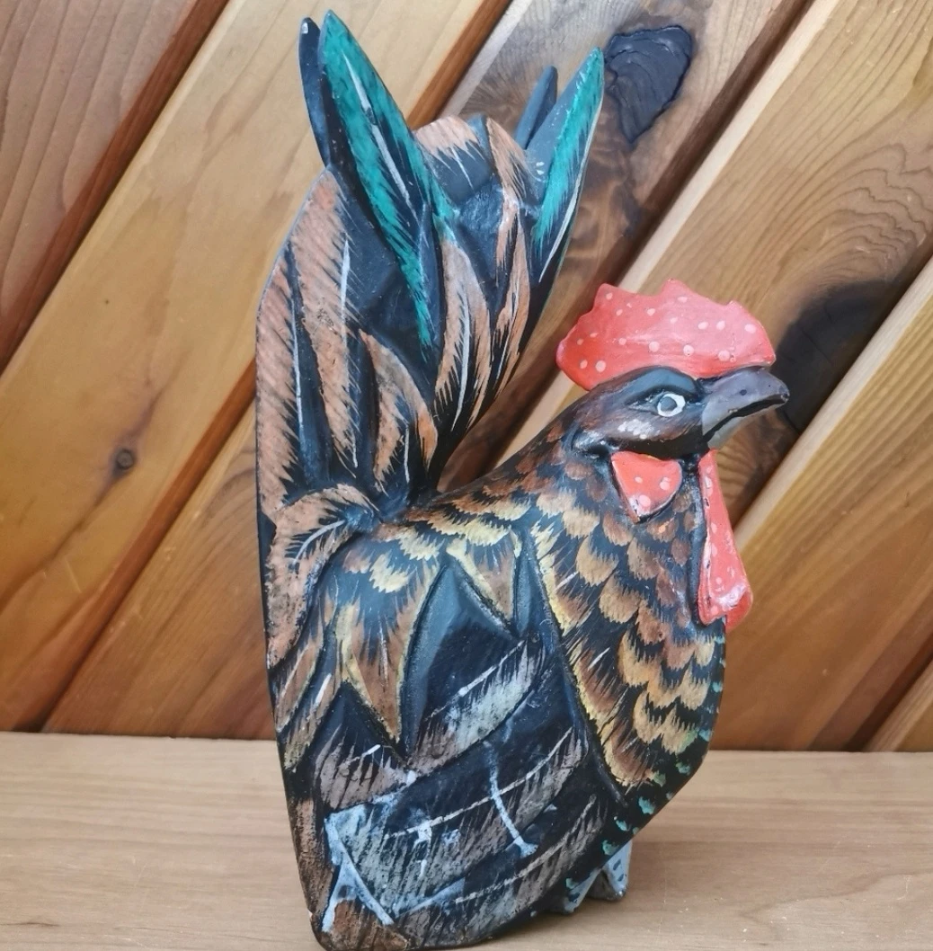 Vintage Handcarved Rooster