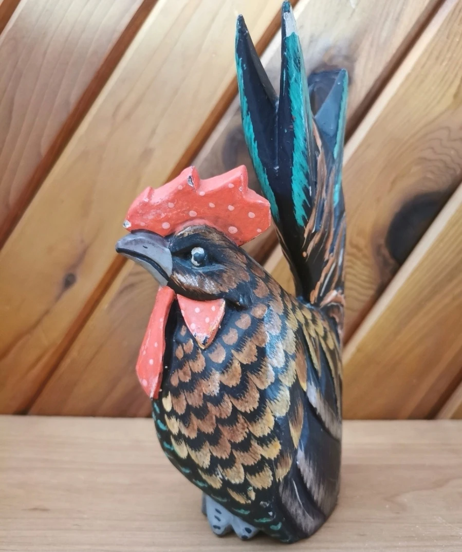 Vintage Handcarved Rooster - photo 2