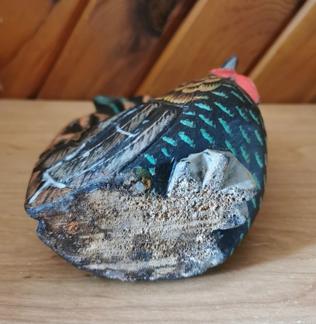 Vintage Handcarved Rooster - photo 4