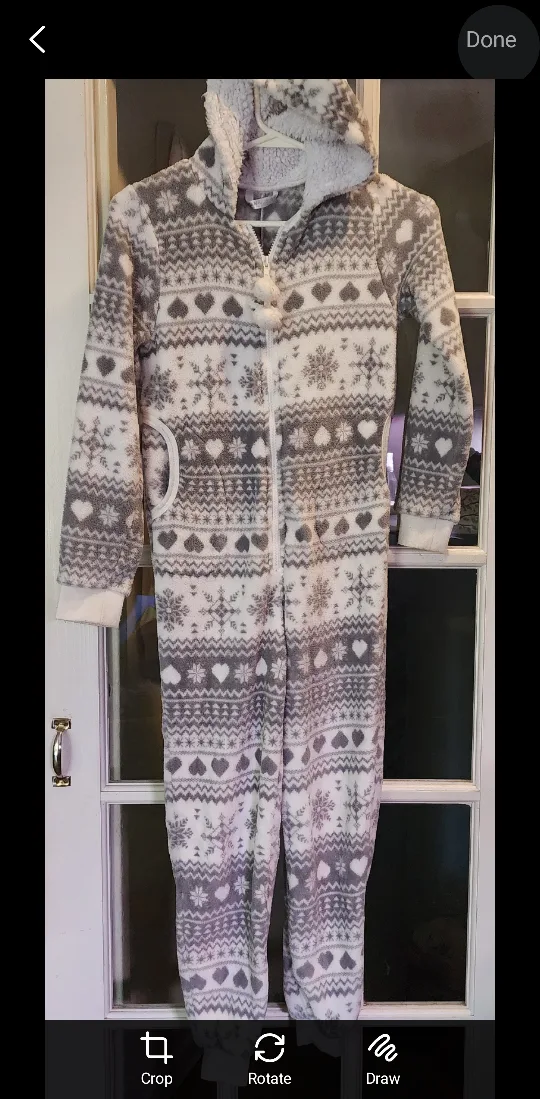 urban kids Cozy Grey & White Onesie - 10/12 thumbnail