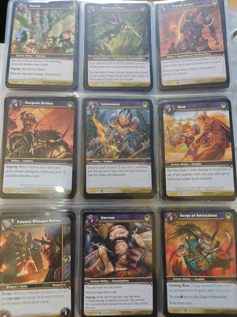 World of Warcraft TCG Cards (Rogue) - photo 2