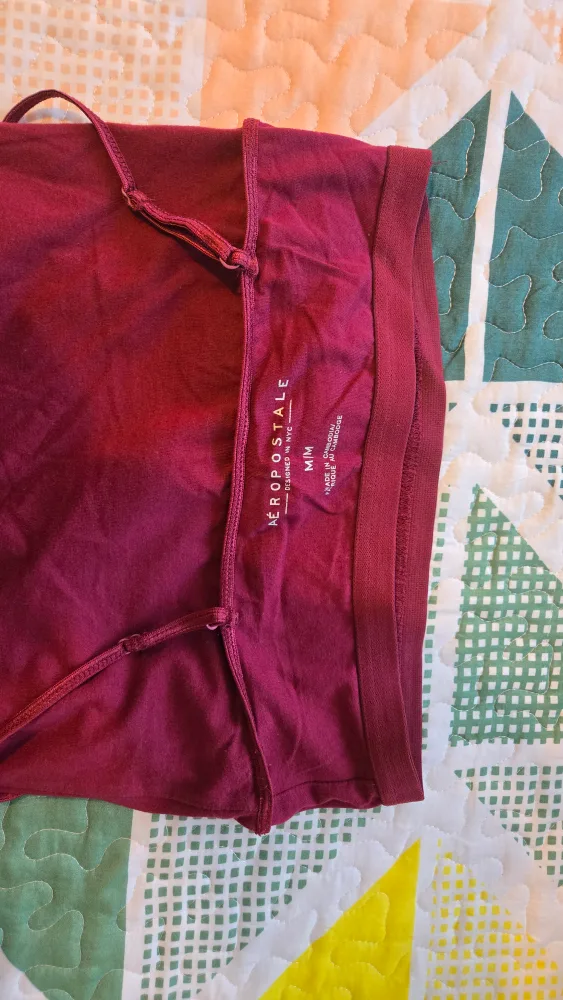 Aeropostale Burgundy Bodysuit - Size M image indicator(2)