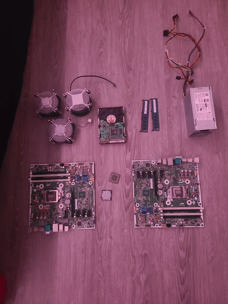 Computer Motherboards, CPU, RAM, Heatsinks & PSU