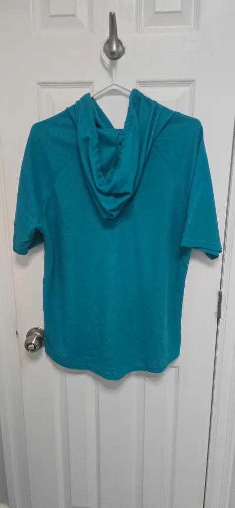 Teal Short Sleeve Hoodie image indicator(2)
