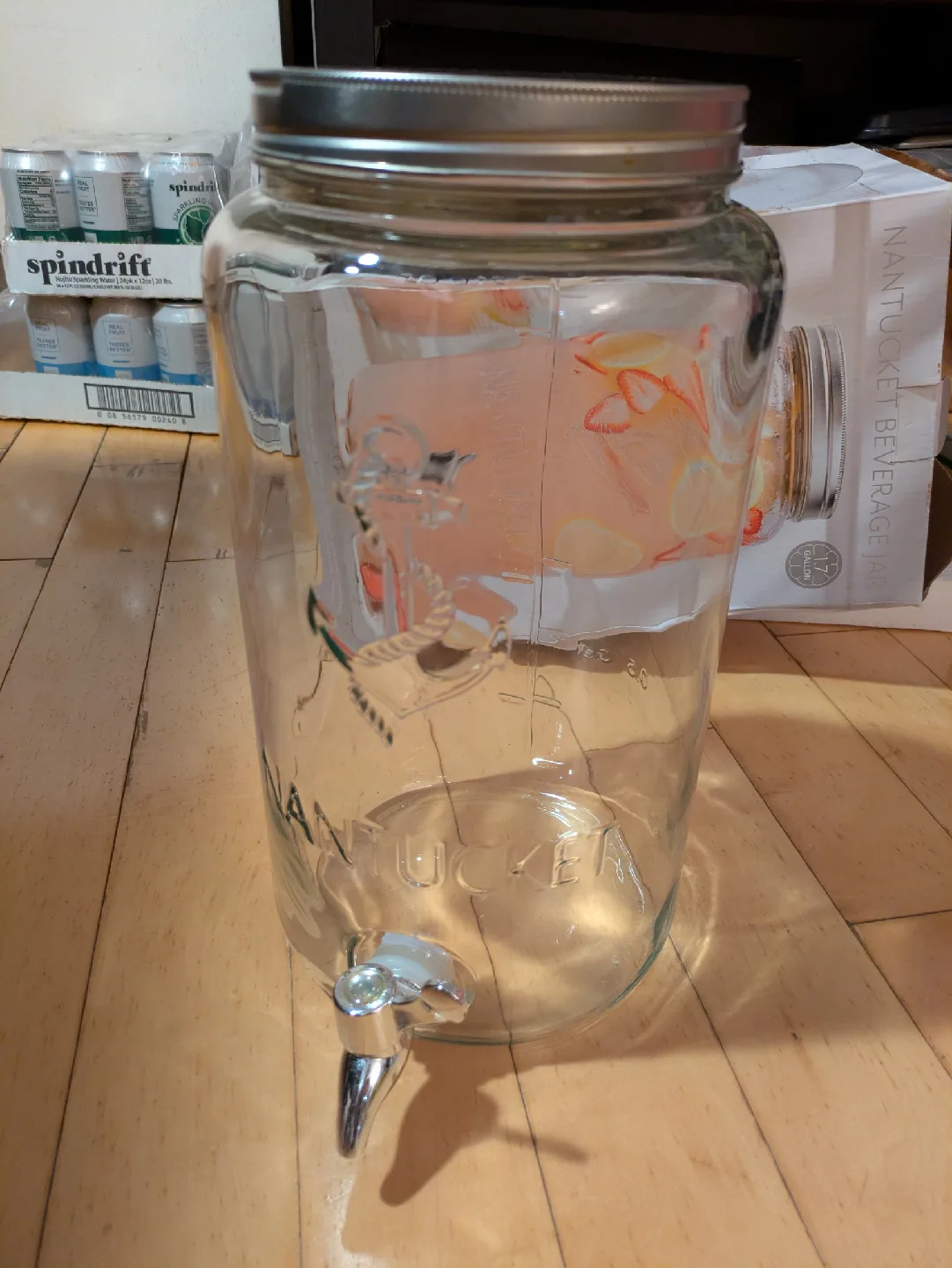 Sur La Table Nantucket Beverage Jar - 1.7 Gallons image indicator(4)