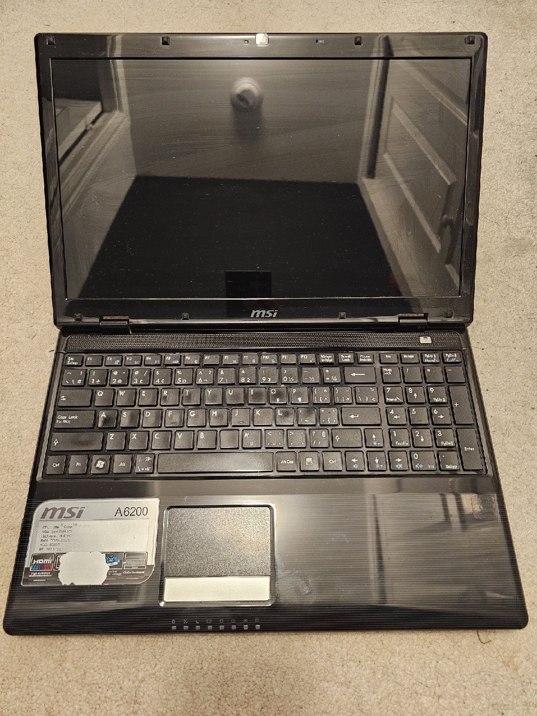 MSI A6200 i3-350M 8GB-512GB SSD 15.6" laptop - black - photo 2