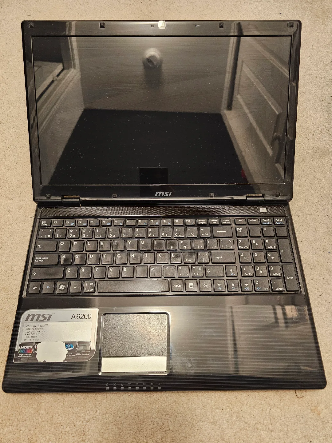 MSI A6200 i3-350M 8GB-512GB SSD 15.6" laptop - black image indicator(2)