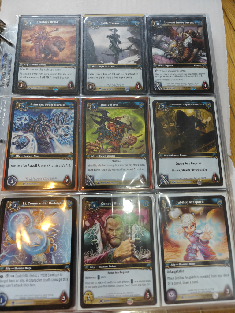World of Warcraft TCG Cards (Alliance)